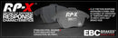 EBC Racing 16-20 Porsche 911 (991/2) Carrera 3.0TT (Cast Iron Rotor Only) RP-X Front Brake Pads-4