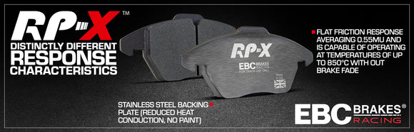 EBC Racing 16-20 Porsche 911 (991/2) Carrera 3.0TT (Cast Iron Rotor Only) RP-X Front Brake Pads