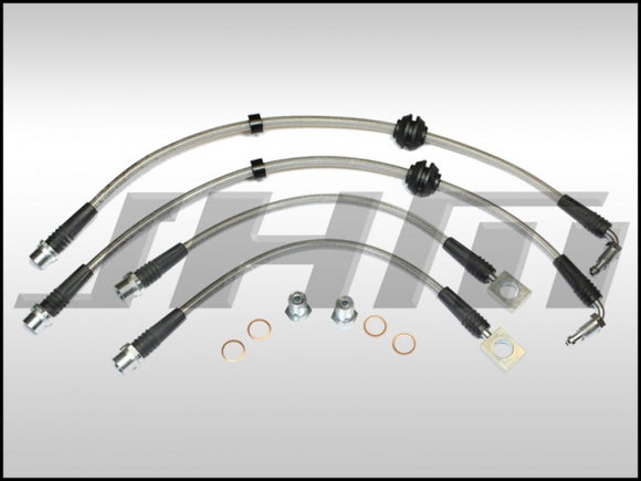 Brake Line Kit-Stainless (JHM) Front and Rear Lines for B7-RS4