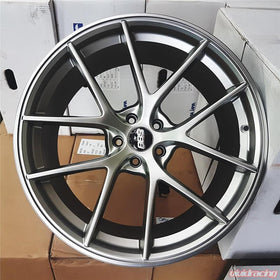 BBS CI-R 19x9.5 5x114.3 ET40 Platinum Silver Polished Rim Protector Wheel - 82mm PFS/Clip Required - 0