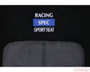 Buddy Club Racing Spec Sport Reclinable Seat Black w/adaptor plate-2