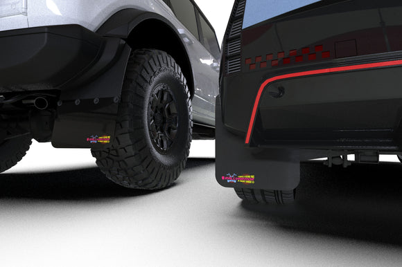 Rally Armor 18-22 Hyundai Kona Black Mud Flap BCE Logo