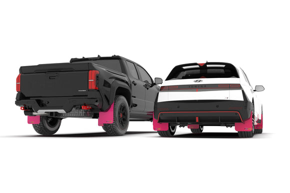 Rally Armor 18-22 Hyundai Kona Pink Mud Flap BCE Logo