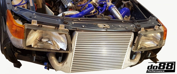 do88 87-93 SAAB 900 Turbo BigPack Front Mount Intercooler Kit w/Blue Hoses