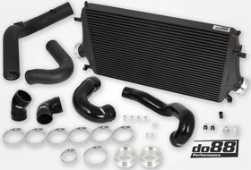 do88 10-11 SAAB NG 9-5 2.8T/Turbo6 BigPack Intercooler Kit w/Black Hoses