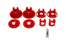 BMR 10-11 5th Gen Camaro Rear Cradle Street Version Poly Inserts Only Bushing Kit - Red-1