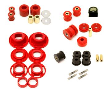 BMR 12-15 5th Gen Camaro Street Version Total Suspension Bushing Kit (BK041/BK021/BK022) - Black/Red