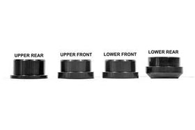 BMR 15-17 S550 Mustang Rear Cradle Bushing Kit (Delrin) - Black - 0