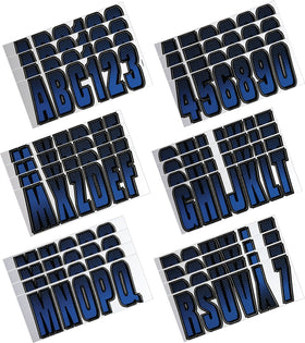 Hardline Boat Lettering Registration Kit 3 in. - 300 Blue/Black