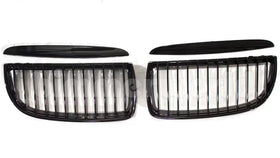 Gloss Black Front Grilles - E90 Sedan, E91 Wagon (Pre-LCI) 2006-2008