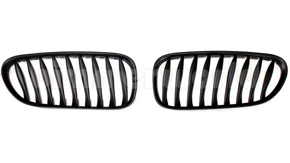 Matte Black Front Grilles - E85/E86 Z4 Roadster/Coupe (2003-2008)