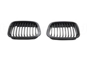 Matte Black Front Grilles - E46 Sedan/Wagon 1999-2001 (Pre-Facelift)