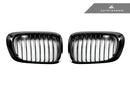 AUTOTECKNIC GLAZING BLACK FRONT GRILLE SET - E46 3-SERIES COUPE PRE-FACELIFT | M3-1