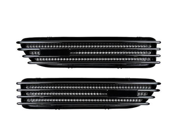 AutoTecknic Replacement Glazing Black Fender Gills | BMW E46 Coupe And Cabrio M3