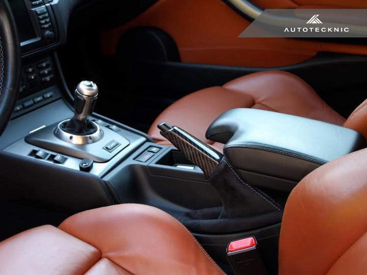 AutoTecknic Replacement Carbon Fiber E-Brake Handle | BMW E8X 1 Series | BMW E9X 3 Series | BMW E6X 5 Series | BMW E6X 6 Series