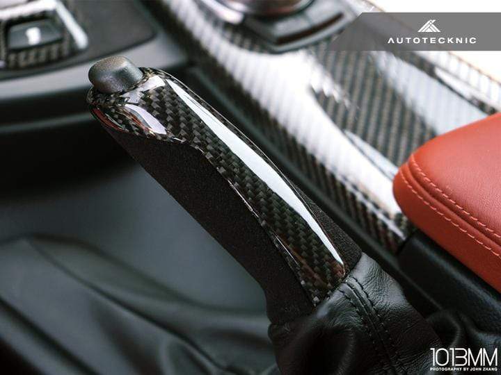 AutoTecknic Carbon Alacantara E-Brake Handle | BMW F-Chassis