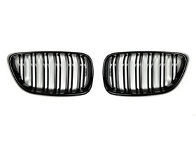 Autotecknic Dual-Slats Glazing Black Front Grilles - BMW / F87 / F22 / 2-Series / M2