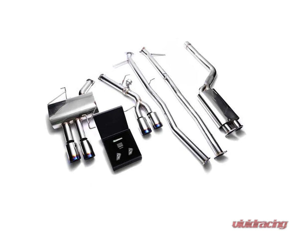 ARMYTRIX Valvetronic Exhaust System BMW 520i | 528i F10 N20B20 2011-2019 - True Titanium Blue