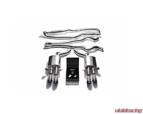 ARMYTRIX Valvetronic Exhaust System BMW M5 F10 2011-2017 - True Titanium Blue