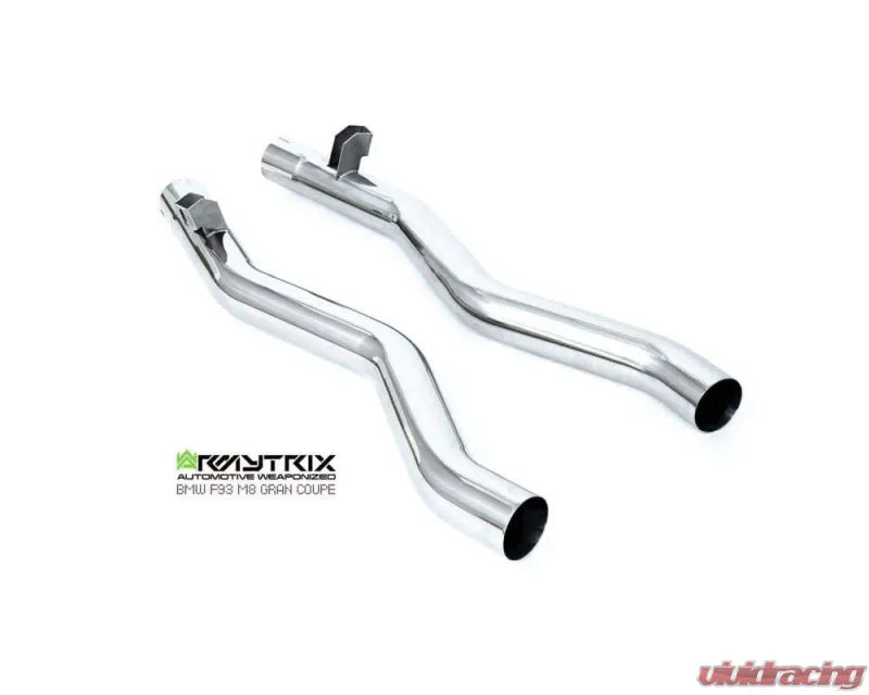 ARMYTRIX Valvetronic Exhaust System BMW F93 M8 S63 Twin-turbo V8 Gran Coupe Non-OPF 2019+ - Chrome Silver - 0