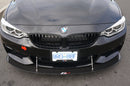 CARBON FIBER Wind Splitter With Rods BMW 435i Factory Bumper 2013-16-2