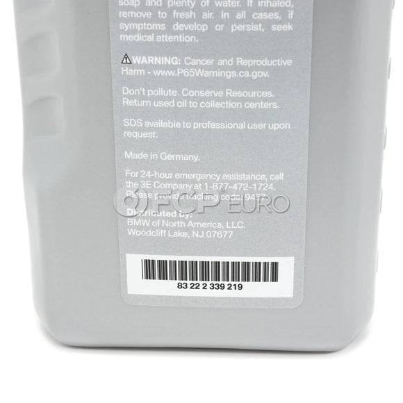 BMW 75W80 MTF-LT-2 Manual Transmission Fluid (1 Liter) - Genuine BMW 83222339219