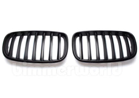 Matte Black Front Grilles - E70 X5, X5M, E71 X6, X6M