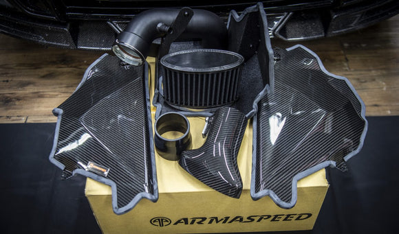 G01/ G08 X3 G02 X4 20i/30i B58 xDrive Air intake  (alloy base + carbon fiber cover + Alloy Tube )