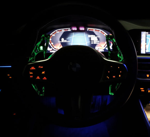 BMW G20 / Toyota Supra A90 forged paddle shifters - LUMINOUS