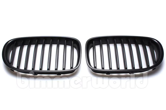 Matte Black Front Grilles - F01, F02 7-Series