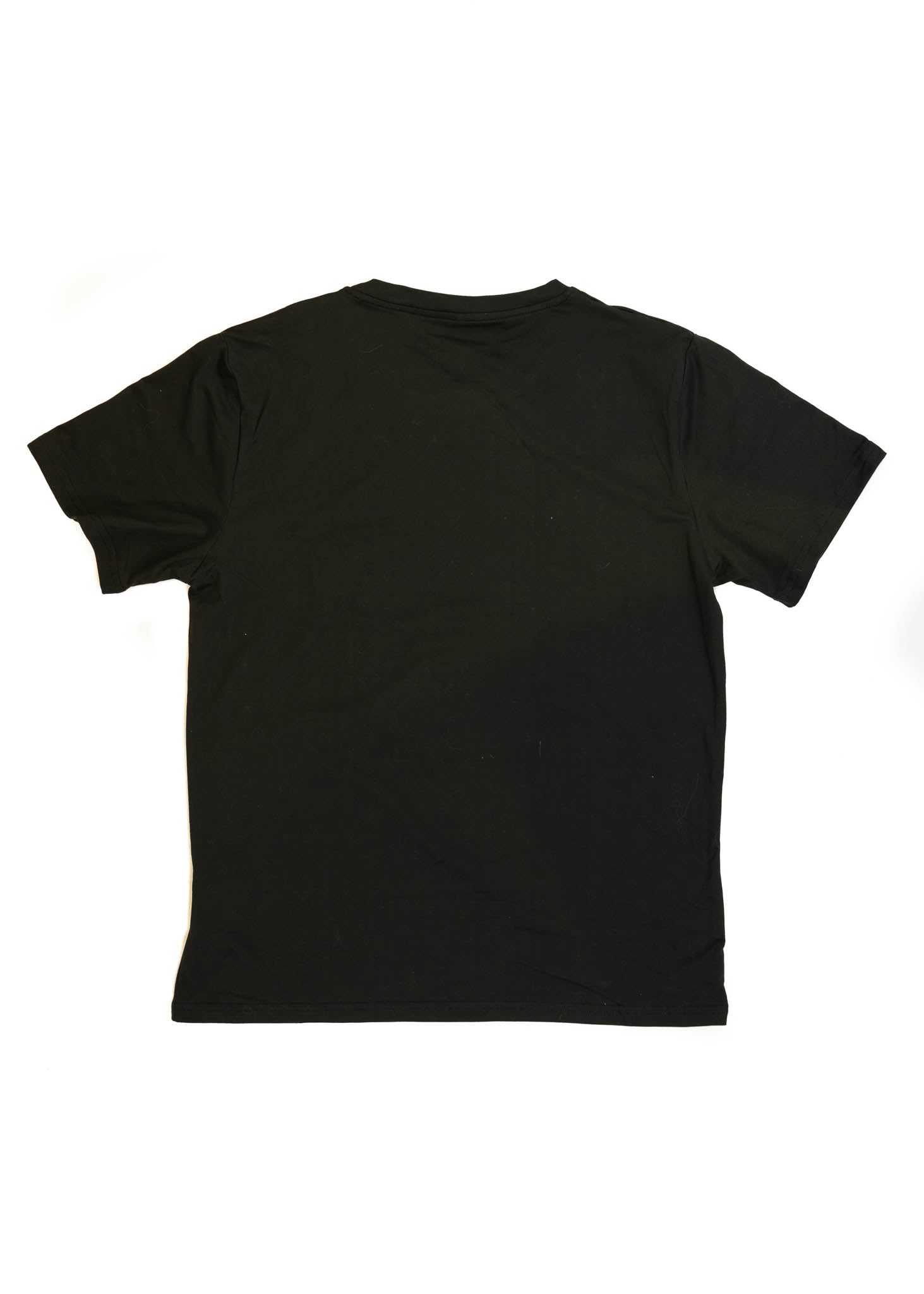 A black BMW/Bimmer E30 M3 T-Shirt for men. Photo is the back view of the shirt with an embroidered Red BMW E30 M3 Coupe. Fabric composition is 100% polyester. The material is very stretchy, soft, comfortable, breathable, and non-transparent. The style of this shirt is short sleeve, with a crewneck neckline.