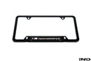 BMW M Performance Black Stainless Steel Plate Frame-3