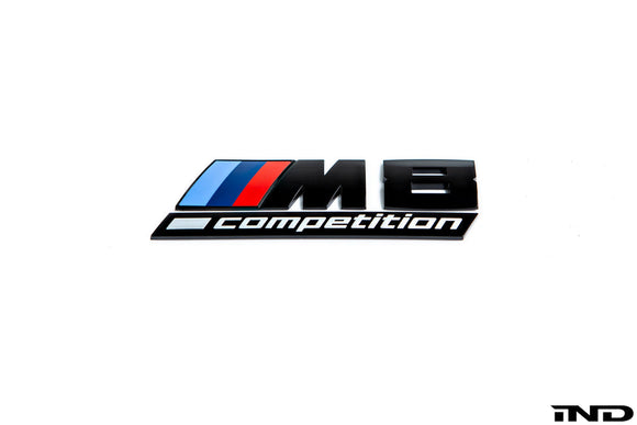 BMW F92 M8 Competition Trunk Emblem - Gloss Black