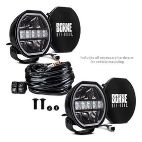 Borne Off-Road Light (Kit of 2) 7in Round - 0