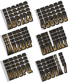 Hardline Boat Lettering Registration Kit 3 in. - 300 Beige/Black