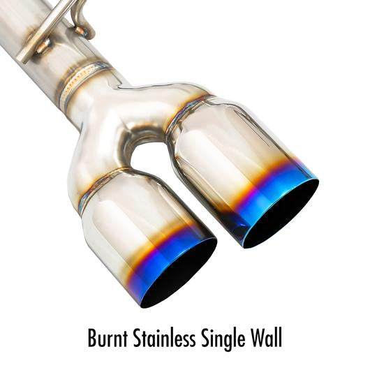REMARK Axleback Exhaust. Subaru WRX STi VA. Burnt Stainless Single Wall Tip - 0
