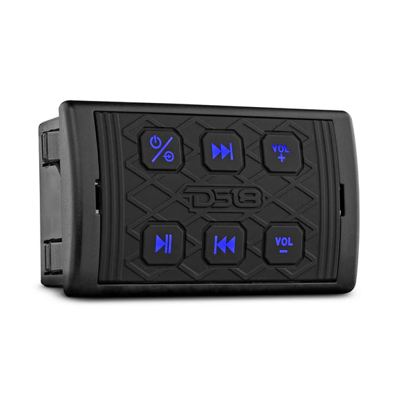 DS18 Marine And Powersports Bluetooth Audio Receiver w/ Controls And 1A Charging
