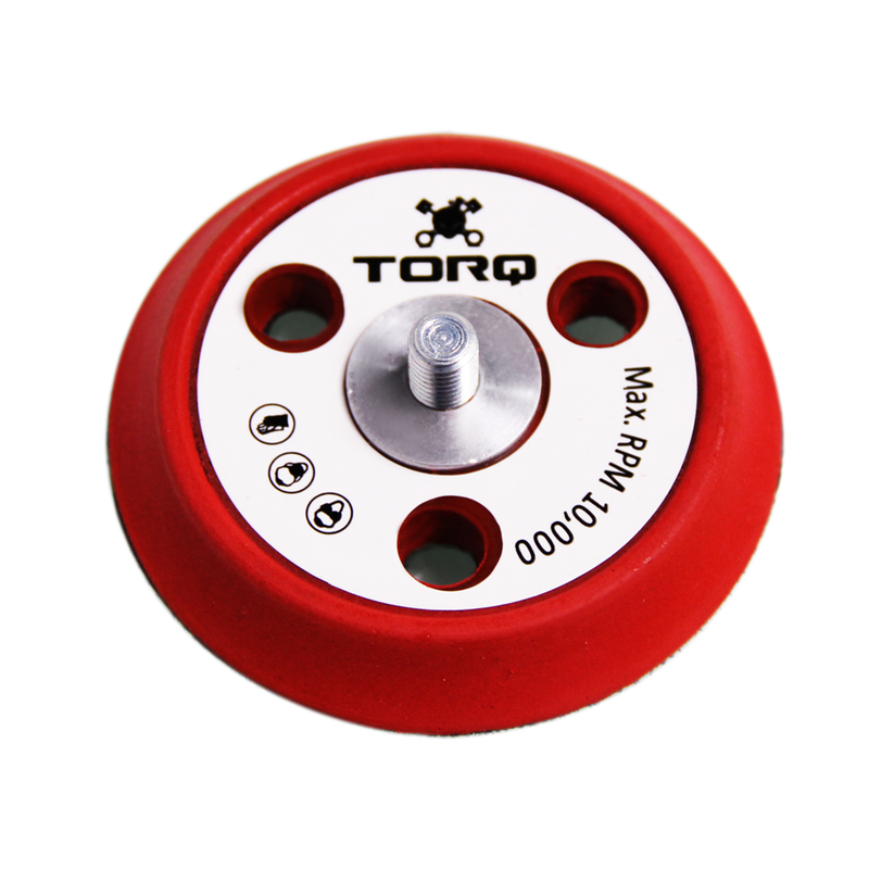TORQ R5 Dual-Action Red Backing Plate with Hyper Flex Technology (3 Inch) (Comes in Case of 12 Units)