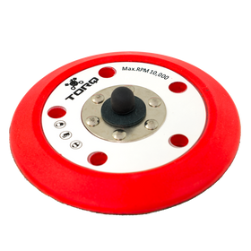 TORQ R5 Dual-Action Red Backing Plate with Hyper Flex Technology (5 Inch)