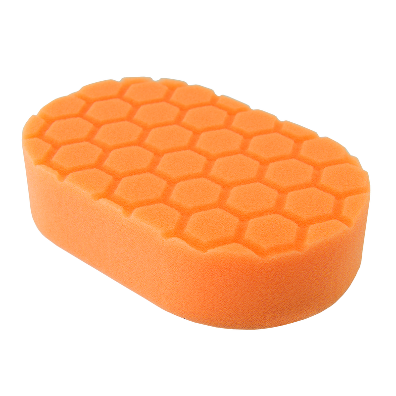 Hex-Logic Medium Cutting Hand Applicator Pad Orange (3 x 6 x 1 Inch) (Comes in Case of 24 Units)