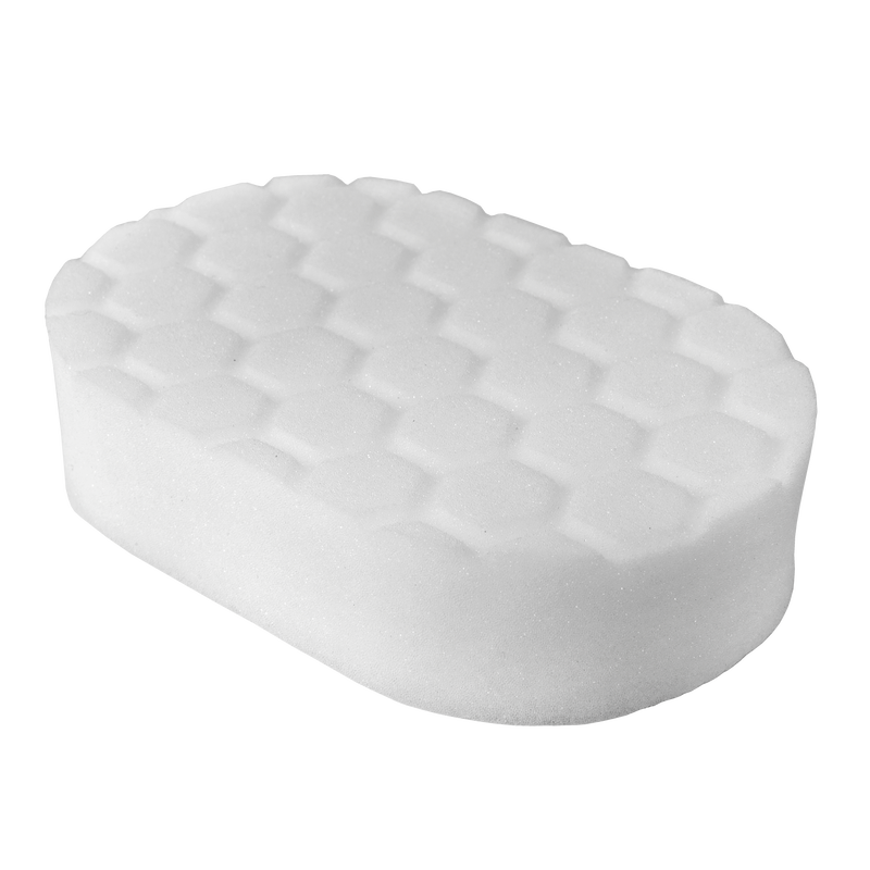Hex-Logic Polishing Hand Applicator Pad White (3 x 6 x 1 Inch)