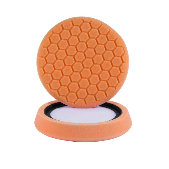 Hex-Logic Self-Centered Medium-Heavy Cutting Pad Orange (7.5 Inch) (Comes in Case of 24 Units)