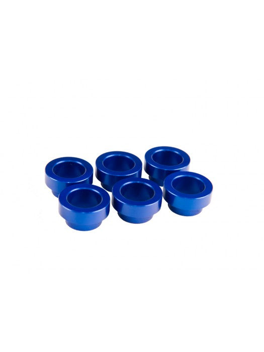 6 X FIC BLUE ANODIZED TOYOTA SUPRA MANIFOLD BUNGS