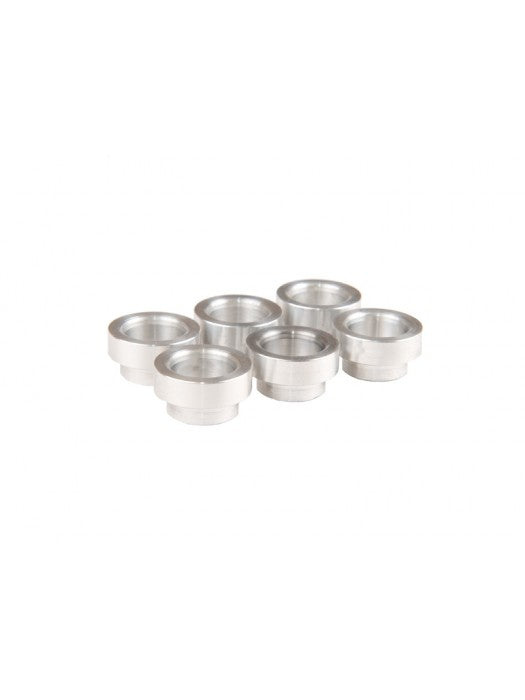 INJECTOR 6 X UNANODIZED TOYOTA SUPRA MANIFOLD BUNGS
