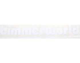 20" BimmerWorld New Logo Decal, White Die-Cut