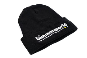 Knit Beanie Cap with BimmerWorld Logo, Black