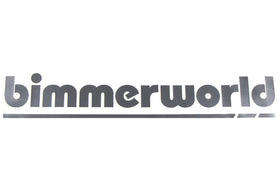 20" BimmerWorld New Logo Decal, Silver Die-Cut
