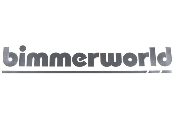20" BimmerWorld New Logo Decal, Silver Die-Cut