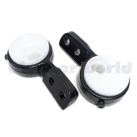 Front Control Arm Bushings & Brackets, Offset Delrin, BimmerWorld - E30, E36, Z3