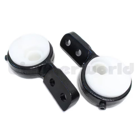 Front Control Arm Bushings & Brackets, Offset Delrin, BimmerWorld - E30, E36, Z3